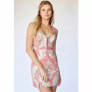 For Love & Lemons brocade mini dress